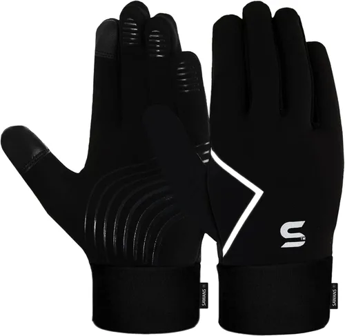 SAWANS Guantes deportivos para correr, ciclismo, invierno, pantalla táctil, térmica, para niños y niñas, resistentes al viento, guantes