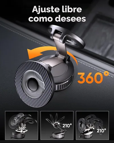 Miniatura 7 de Magsafe - Soporte para teléfono de automóvil con aspiradora [más de 120 libras de succión más fuerte y 3000 gf magnético más fuerte] Soporte