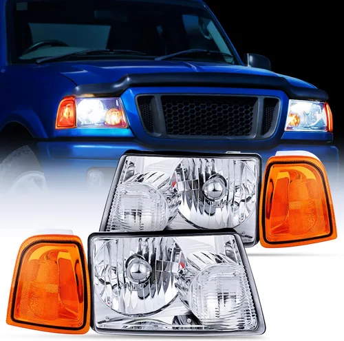 Miniatura 9 de Nilight Conjunto de Faros Delanteros Compatible con Ford Ranger 2001 2002 2003 2004 2005 2006 2007 2008 2009 2010 2011 Faro de Repuesto Carcasa