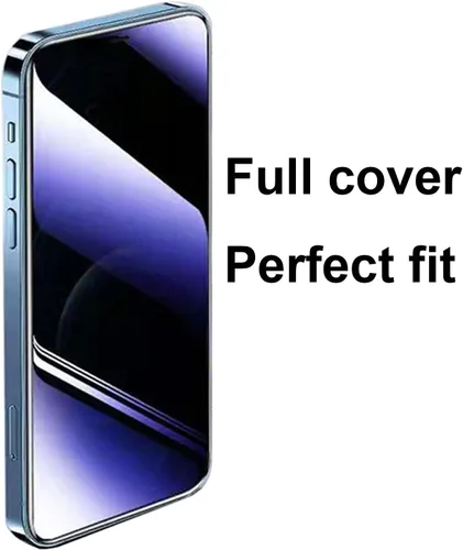 Miniatura 5 de Juego de 3 piezas de vidrio templado de privacidad anti-azul para iPhone Xs Max/iPhone 11 Pro Max, protector de pantalla antiespía, película