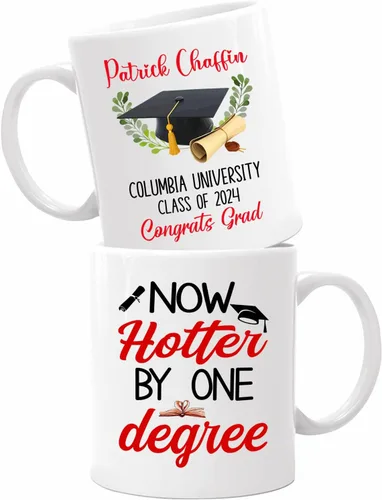 Miniatura 12 de Taza de viaje de graduación personalizada, Trust Me I Have A Master's Degree Destiny - Taza de café blanca, taza de café de graduación de 11 onzas