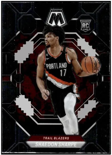Shaedon Sharpe RC 2022-23 Panini Mosaic #213 ROOKIE NM+-MT+ NBA Basketball Blazers