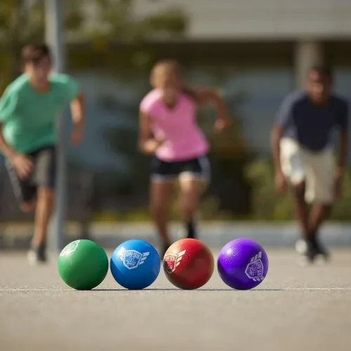 Miniatura 3 de Franklin Sports - Juego de bolas de espuma con revestimiento de superpiel para juegos de patio, bolas pequeñas para juegos de gimnasio, bolas