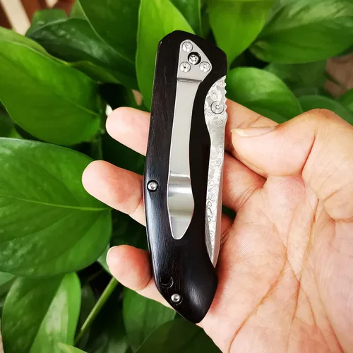 Miniatura 8 de ALBATROSS Día del Padre, Día de la Madre y regalo de vacaciones para hombres y mujeres, cuchillo plegable de bolsillo de acero de Damasco