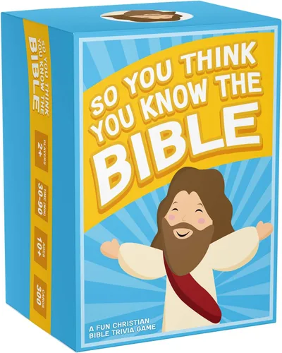 SO YOU THINK YOU KNOW THE BIBLE, Un divertido juego de preguntas para familias, becas y estudio bíblico. Gran regalo cristiano