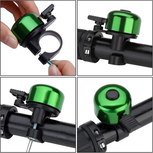 Miniatura 3 de Timbre de Bicicleta Timbre de Bicicleta Sonido Nítido para Adultos Niños Niños Niñas Verde