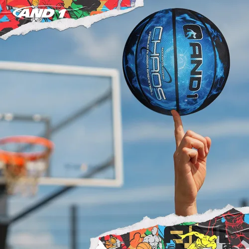 Miniatura 6 de AND1 Chaos Basketball: Official Regulation (29.5 inches) Rubber - Deep Channel Construction Streetball, Made for Indoor Outdoor Basketball