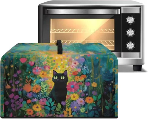 Cubierta para horno de microondas, freidora de aire, tostadora, horno, cubierta antipolvo con asa, resistente a las manchas, protector de