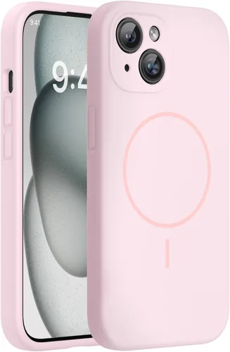 Miniatura 260 de Miracase Funda diseñada para iPhone 13, con protector de pantalla de vidrio templado, forro de microfibra suave antiarañazos, funda de goma