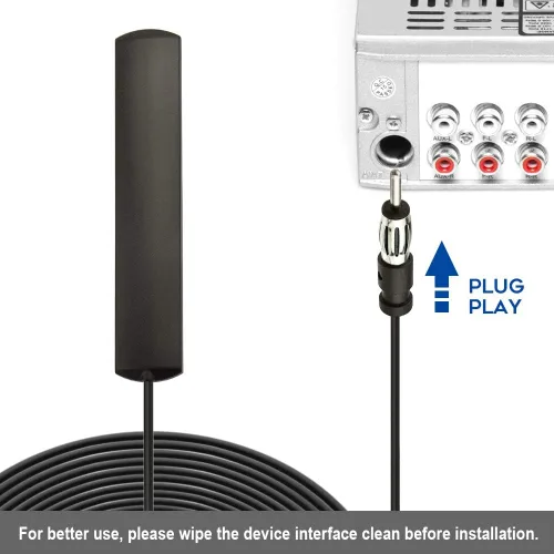 Miniatura 4 de Bingfu Antena de coche estéreo para coche, antena de radio FM AM, montaje adhesivo para coche, antena de parche oculto para vehículo, camión, SUV