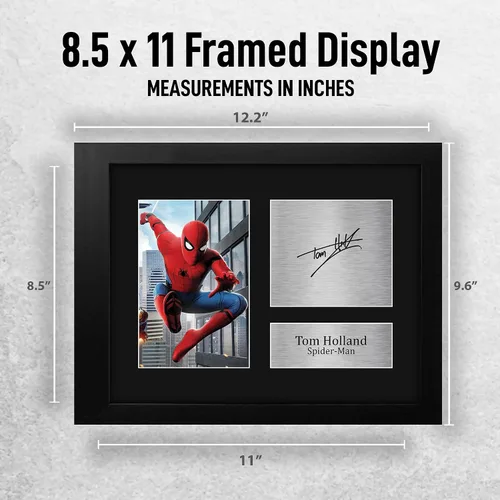 Miniatura 2 de HWC Trading Tom Holland Regalo USL con Marco Autógrafo Impreso Firmado Spiderman Regalos Foto Impresión Cuadro - Tamaño Carta de EE. UU