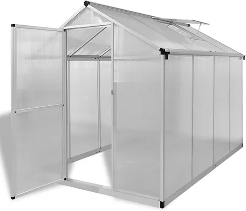 Invernadero de jardín con marco base, 95.3 x 74.8 x 76.8 pulgadas, invernadero resistente al aire libre, invernaderos de policarbonato para plantas