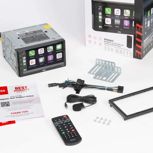 Miniatura 6 de BOSS Audio Systems Elite BV900ACP - Reproductor multimedia para automóvil con Apple CarPlay-Android Auto, doble Din, pantalla táctil capacitiva