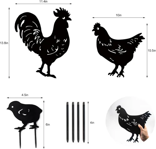 Miniatura 5 de TT & MM Bigfoot - Juego de 2 estacas de metal para decoración de patio, regalo de Sasquatch de pies grandes para hombres y mujeres, estatuas