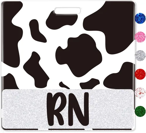 Miniatura 10 de Plifal RN Porta Insignia con Soporte de Tarjeta para Enfermera, Accesorios de Enfermería, Insignia de Enfermera Registrada Horizontal, Rn Rainbow