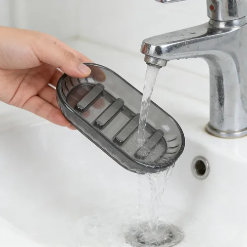 Miniatura 7 de Paquete de 2 jaboneras para jabón de barra, jaboneras de baño, bandeja para jabón, jaboneras para ducha, baño, fregadero de cocina, jabonera