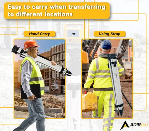 Miniatura 6 de Trípode de aluminio AdirPro con abrazadera rápida