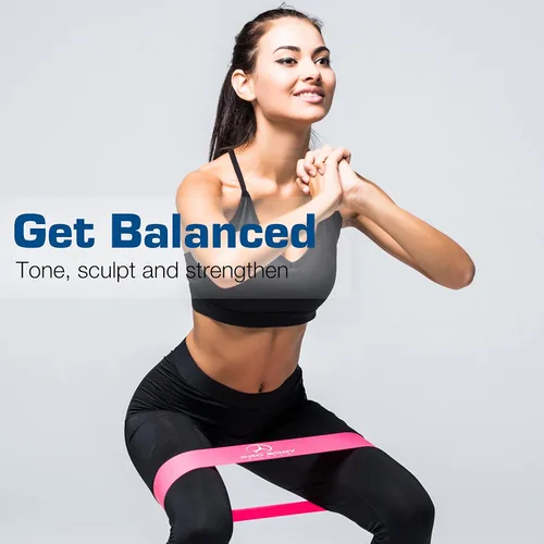 Miniatura 7 de ProBody Pilates Bandas de resistencia de bucle para entrenamiento, juego de 5 bandas de ejercicio de resistencia, bandas de entrenamiento
