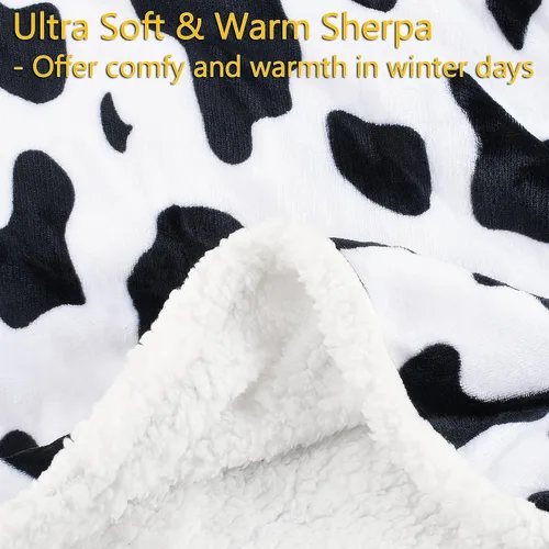 Miniatura 2 de Tirrinia - Manta sherpa de felpa gris de 50 x 60 pulgadas, manta reversible de vellón para cama y sofá, súper suave, cómoda, cálida y mullida manta