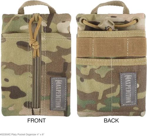 Miniatura 8 de MAXPEDITION Organizador de Bolsillo Platy, Bolsa de Herramientas EDC Duradera para Hombres, Cartera de Cuello con Cordón Paracord, Sostiene