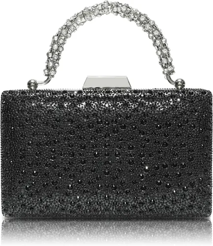 Miniatura 15 de CARIEDO Bolso de Mano Tipo Clutch con Lentejuelas para Mujer, Elegante Bolso de Noche con Purpurina Brillante, Cartera de Noche Llamativa