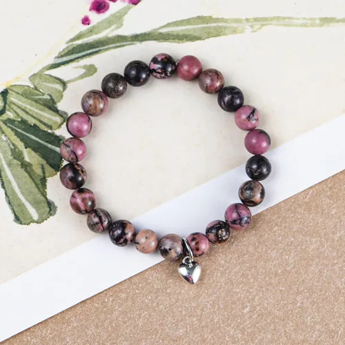 Miniatura 3 de Regalos Get Well Soon pulseras de relajación curativa de piedra natural, regalos inspiradores para mujeres, hombres, adolescentes, niñas, 0.315 in