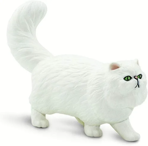 Safari Ltd. Figura de gato persa – Figura realista de gato de 3 pulgadas – Juguete educativo para niños, niñas y niños a partir de 3 años