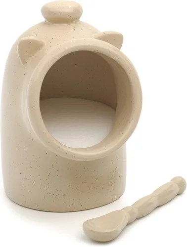RSVP International Juego de Cerdo Sal y Cuchara, Boca Ancha, Apto para Lavavajillas, 3x3.25x5", Avena