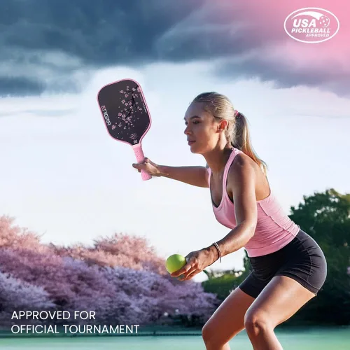Miniatura 6 de Proto - Pala de pickleball de fibra de carbono cruda termoformada con núcleo de polímero en panal, control de potencia mejorado y giro máximo