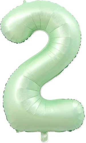 Miniatura 13 de 1 globo de aluminio verde claro de 40 pulgadas, globos gigantes de helio número 1 para niños y niñas, decoraciones de primer cumpleaños, baby