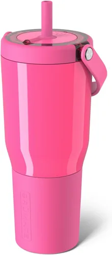 Miniatura 10 de BrüMate Resa - Vaso de viaje 100% a prueba de fugas de 25 onzas con asa y pajilla, popote SoftSip flexible, funda de silicona para mayor