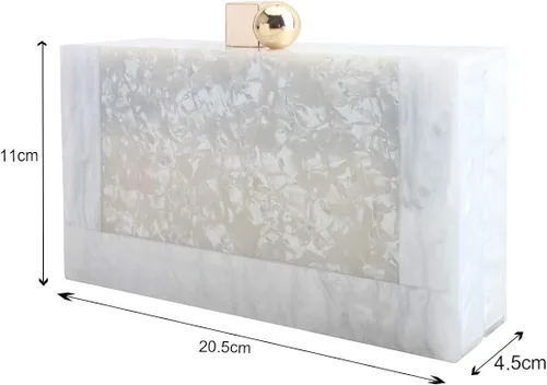 Miniatura 3 de LETODE Bolsos de mano de acrílico para mujer bolso de perspex