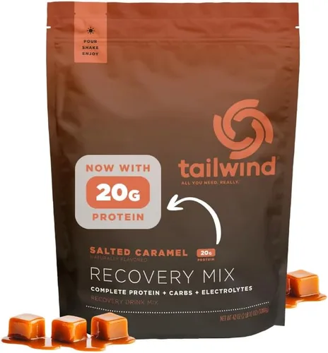Miniatura 10 de Tailwind Nutrition Recovery Mix, 20 Grams de Proteína Completa, Carbohidratos y Polvo de Electrolitos para Mezcla de Bebida Post-Entrenamiento, Sin