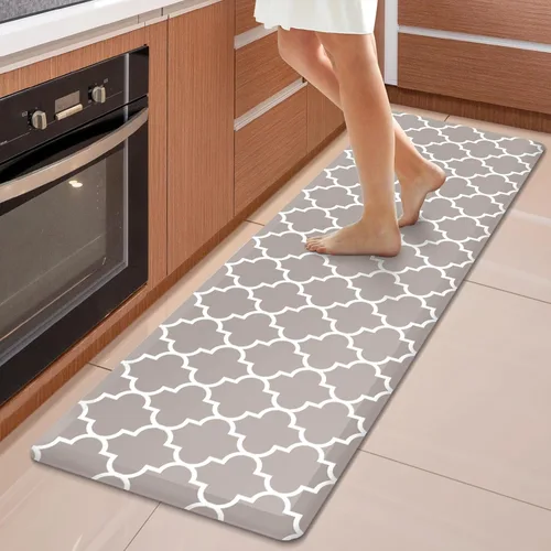 Miniatura 87 de WISELIFE Tapete de cocina acolchado antifatiga, 17.3 x 28 pulgadas, antideslizante, resistente, de PVC, ergonómico, impermeable, cómodo