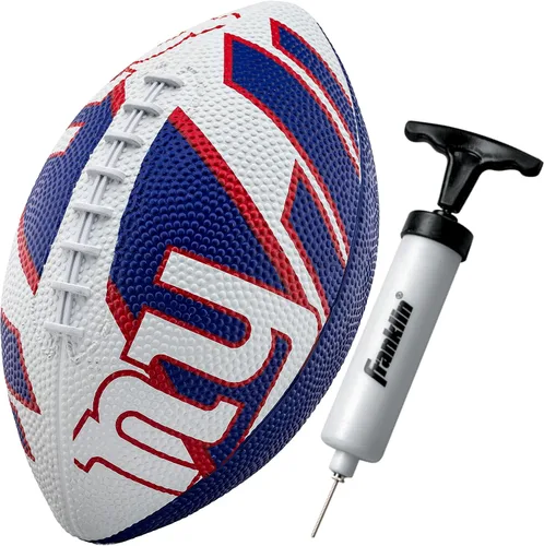 Miniatura 36 de Franklin Sports NFL Team Footballs - Rubber Youth Mini Balls for All Teams - Kids 8.5" Football + Air Pump Sets - Official NFL Licensed