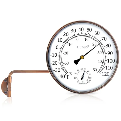 Miniatura 7 de Termómetro para exteriores, resistente a la intemperie y medidor de temperatura exterior decorativo para ventana, accesorios de invernadero y patio