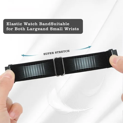 Miniatura 2 de ID208 Plus - Paquete de 3 correas de reloj inteligente para reloj inteligente Fitpolo/Quican/Aeac/Tensky ID208 Plus, correa ajustable de nailon