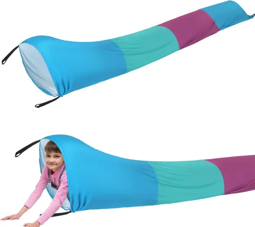 Miniatura 8 de Shappy Túnel Sensorial de 12 pies para Gatear, Tubo de Resistencia para Tienda Sensorial Calmante, Tubo de Compresión, Juguetes de Túnel de Juego