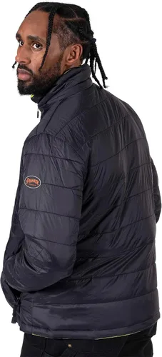 Miniatura 13 de Pioneer Hi Vis - Chaqueta impermeable de seguridad 2 en 1 para hombres y mujeres, se invierte a un acolchado negro, equipo impermeable reflectante