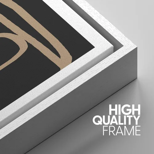 Miniatura 79 de SIGNWIN Lienzo enmarcado para pared, arte con pinceladas de flujo neutro en tonos beige abstractos, ilustraciones, arte moderno, decorativo