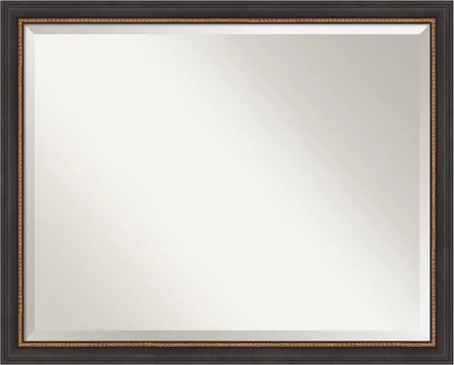 Miniatura 61 de Amanti Art Espejo de baño de madera, espejo de pared negro Ashton para usar como espejo de tocador de baño sobre el fregadero