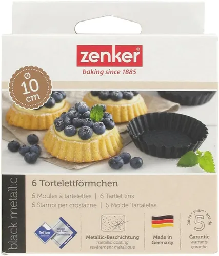 Miniatura 5 de Zenker Mini sartenes antiadherentes de acero al carbono, 4 pulgadas de diámetro, juego de 6