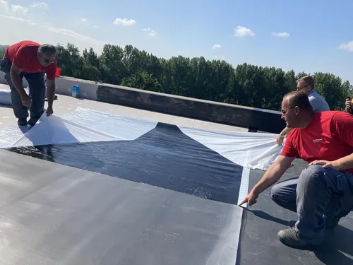 Miniatura 5 de 10' X 10' Firestone RubberGard 45-Mil EPDM - Goma para techos