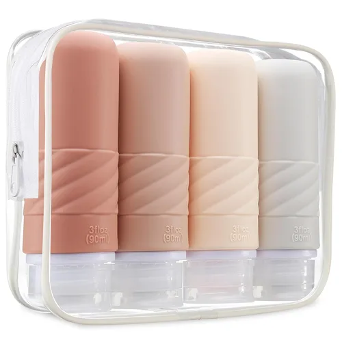 Miniatura 11 de Gemice Botellas de Viaje para Artículos de Aseo Personal, Aprobadas por la TSA, Botellas de Viaje Portátiles de 3oz, Envases de Tamaño de Viaje sin