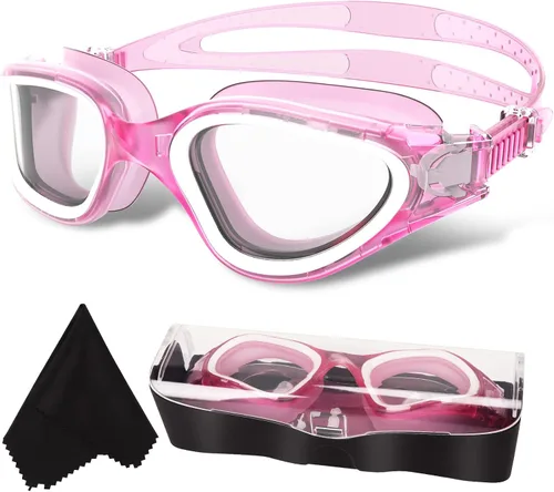 Miniatura 31 de WIN.MAX - Goggles de natación polarizados, antivaho, antirrayos ultravioleta, sin filtraciones y con visión clara para hombres, mujeres, adultos