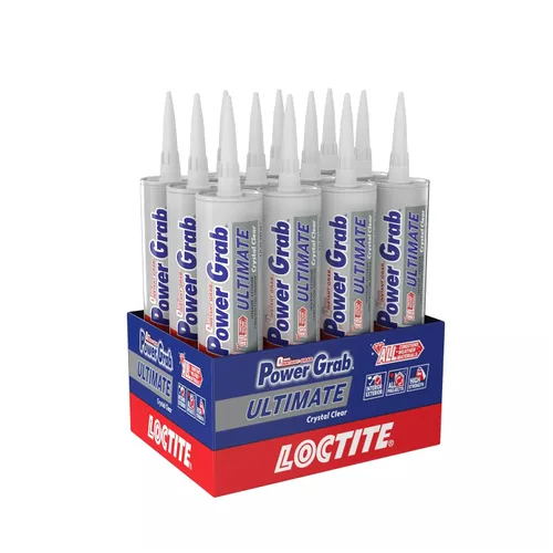 Miniatura 10 de Loctite Power Grab Ultimate Crystal Clear - Adhesivo de construcción transparente como cristal, cartucho de 9 onzas líquidas, 1 paquete - Pegamento