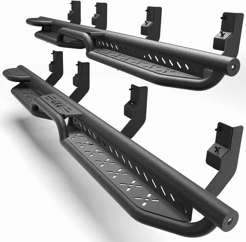 Miniatura 25 de Estribos para Wrangler JK 2007-2018, pasos de trabajo de acero resistente Heavy-Duty Work Steps, 550-LB Capacity, Easy Cab & Bed Access, Jobsite
