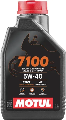 Miniatura 12 de Motul 7100 10W-50 4T 100% Aceite sintético de éster para motor de motocicleta, para carretera y fuera de carretera, 4 litros (104098)