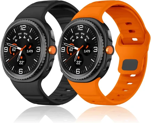 Correa resistente sin huecos para Samsung Galaxy Watch Band 8 1.732 in 1.575 in/Galaxy Watch 8 Classic Band 1.811 in, correa deportiva de silicona