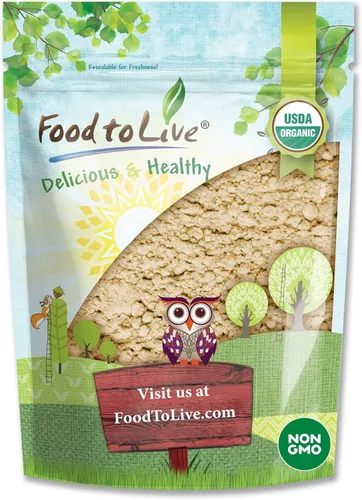 Polvo orgánico de Sacha Inchi, 1 libra, sin OMG, polvo de nuez inca kosher, polvo de proteína vegana cruda, rico en omega-3, a granel
